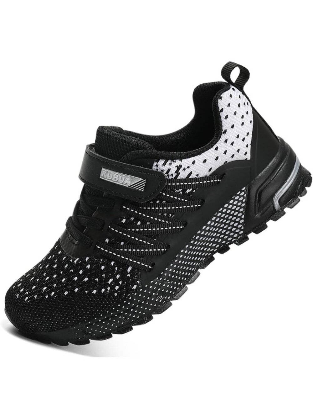 Kids Boys Girls Black White Breathable Non Slip Tennis Running Sneakers Shoes